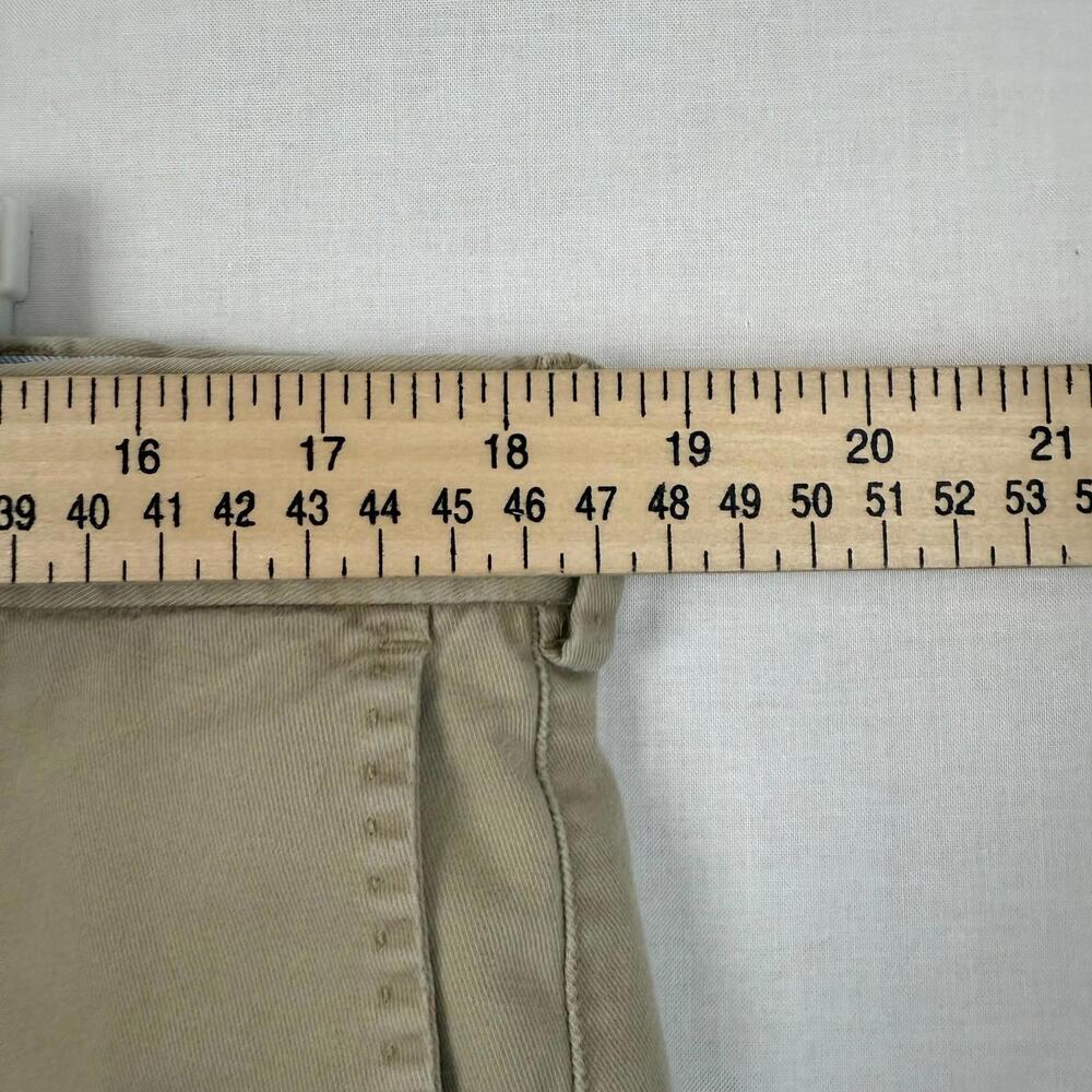 Peter Millar Golf Shorts Mens Sz 36 Chino Khaki Pockets Zip Button - Picture 5 of 8